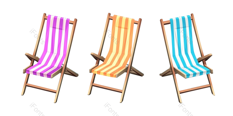 夏天图片,蓝色元素,度假PNG,椅子免抠素材